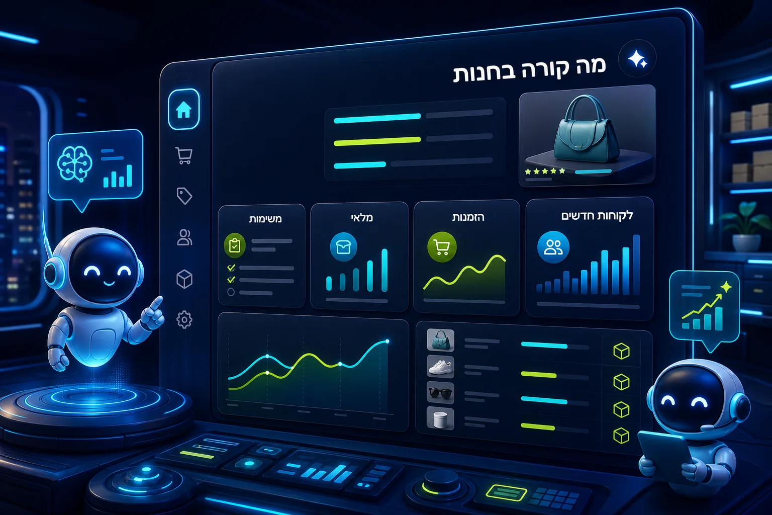 סוכני AI בממשק הניהול
